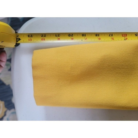 Vintage Reine Schurwolle Women's Yellow Skirt Suit - Picture 8 of 10